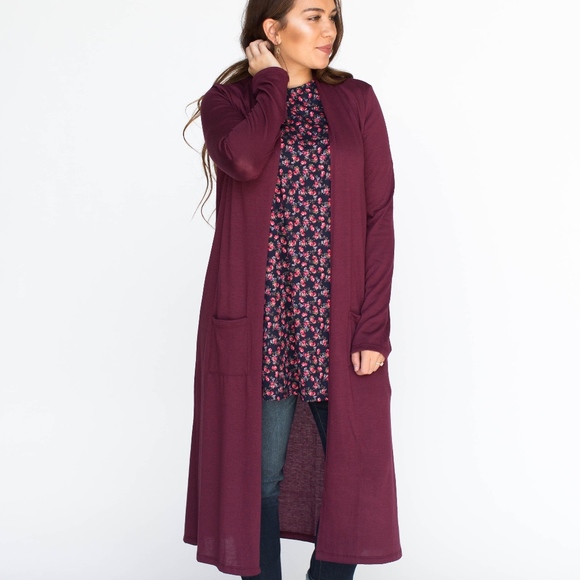 Agnes & Dora | Deep Plum Smooth Duster NWT - Picture 1 of 4